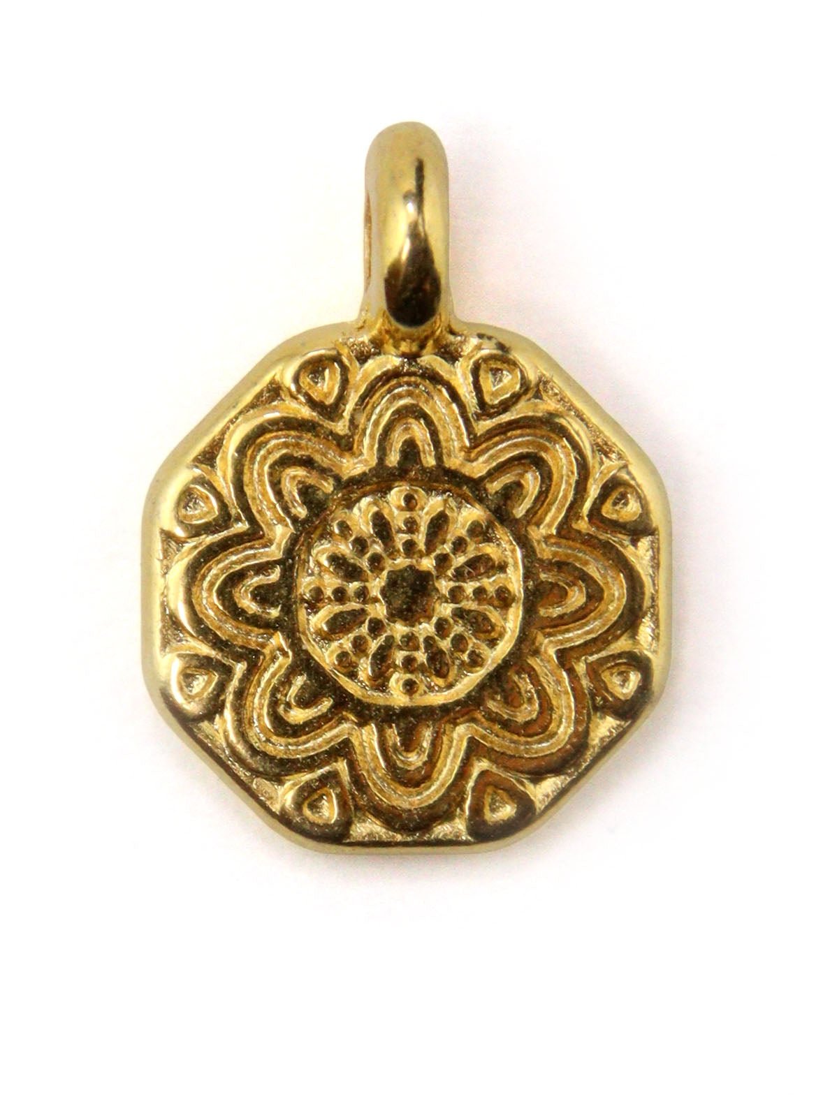 Charm mandala zamak 9 mm - Solyluna Macramé