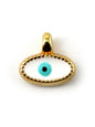Charm oeil ovale zamak 8 mm - Solyluna Macramé