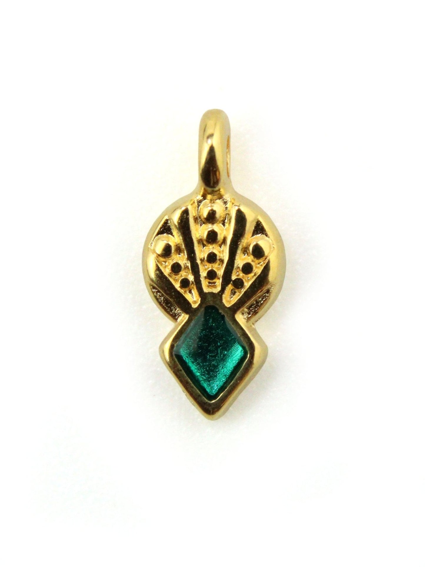 Charm pointe géométrique - 6x10mm - Ø1.7mm - Solyluna Macramé