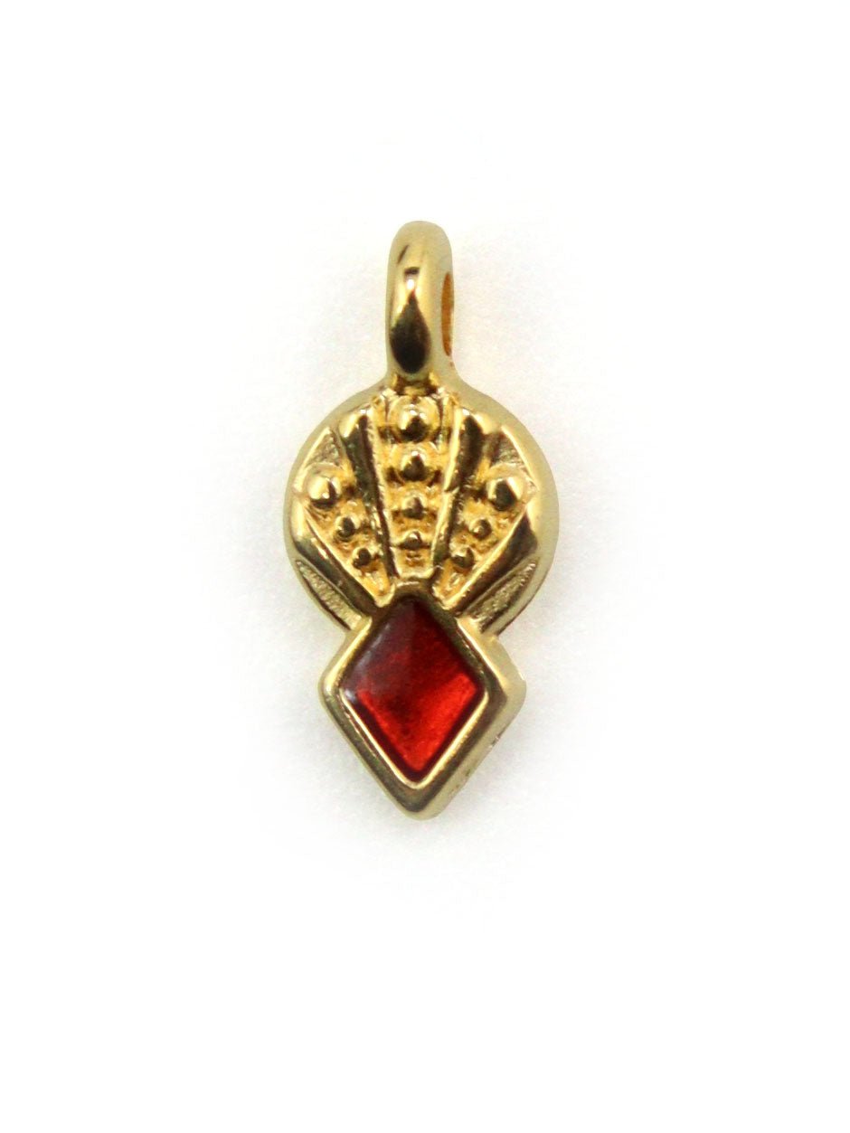 Charm pointe géométrique - 6x10mm - Ø1.7mm - Solyluna Macramé
