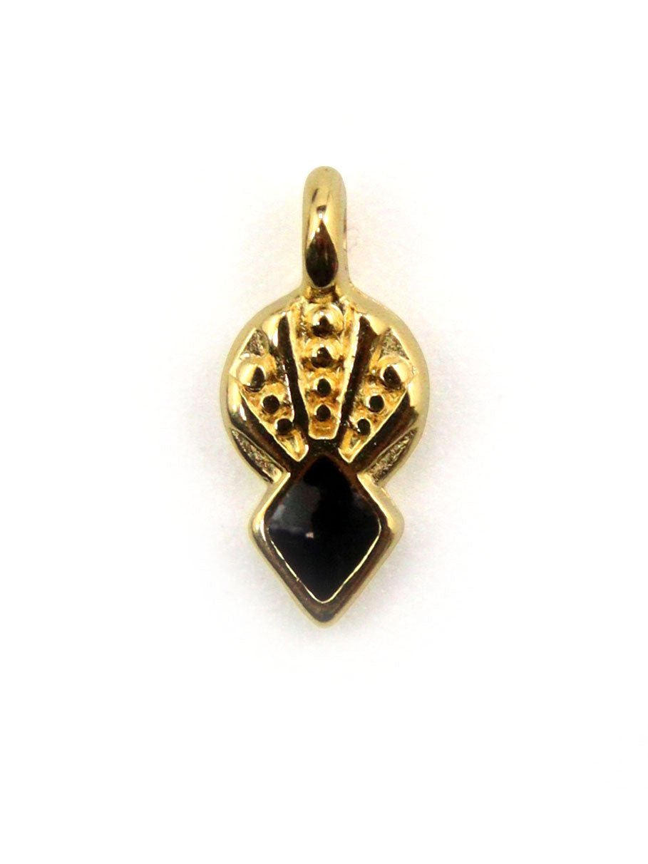 Charm pointe géométrique - 6x10mm - Ø1.7mm - Solyluna Macramé
