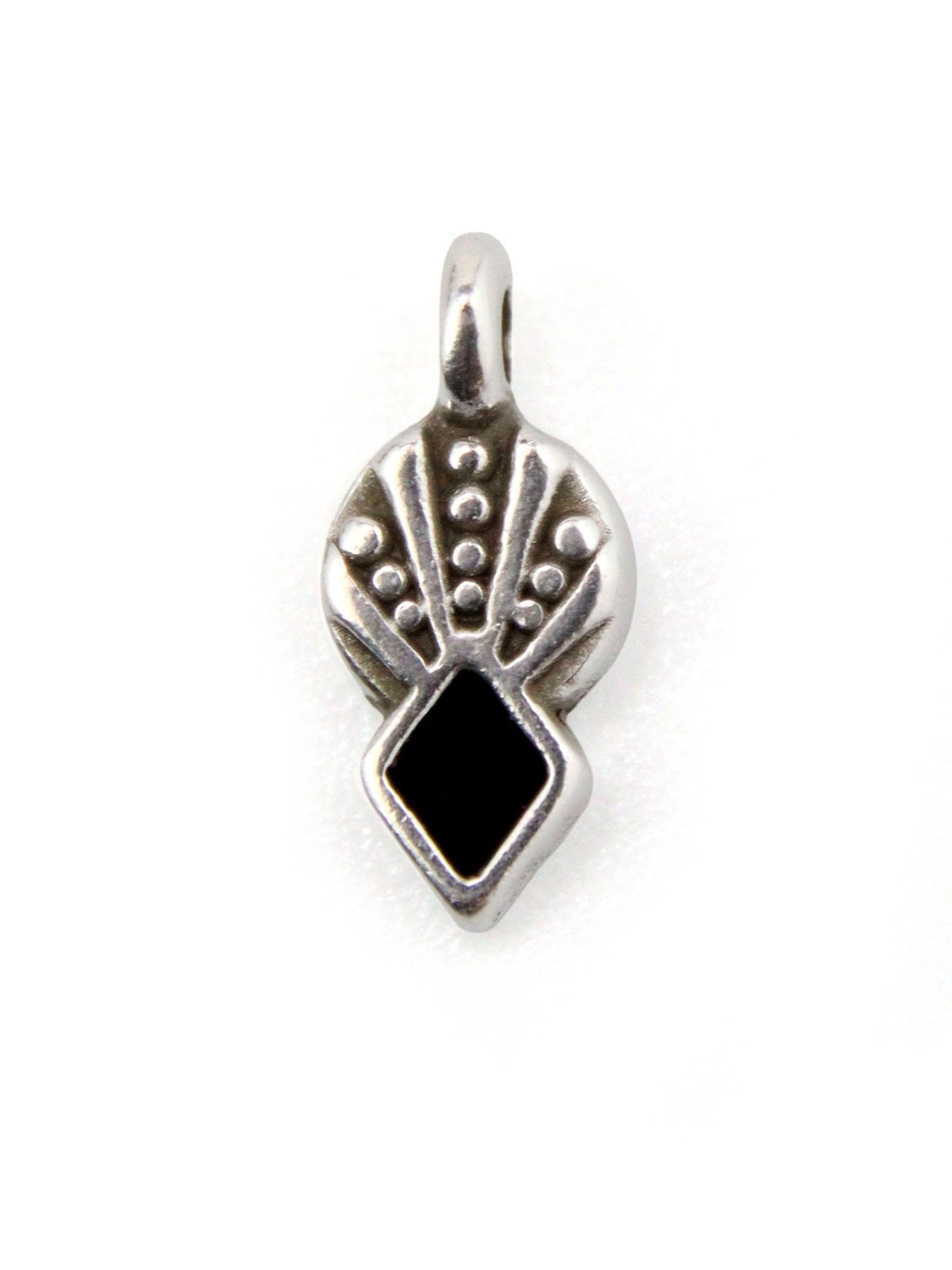 Charm pointe géométrique - 6x10mm - Ø1.7mm - Solyluna Macramé
