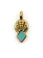 Charm pointe géométrique - 6x10mm - Ø1.7mm - Solyluna Macramé