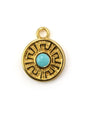 Charm rond avec méandre - 11.4mm - Solyluna Macramé