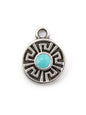 Charm rond avec méandre - 11.4mm - Solyluna Macramé