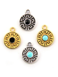Charm rond avec méandre - 11.4mm