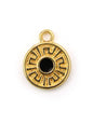 Charm rond avec méandre - 11.4mm - Solyluna Macramé