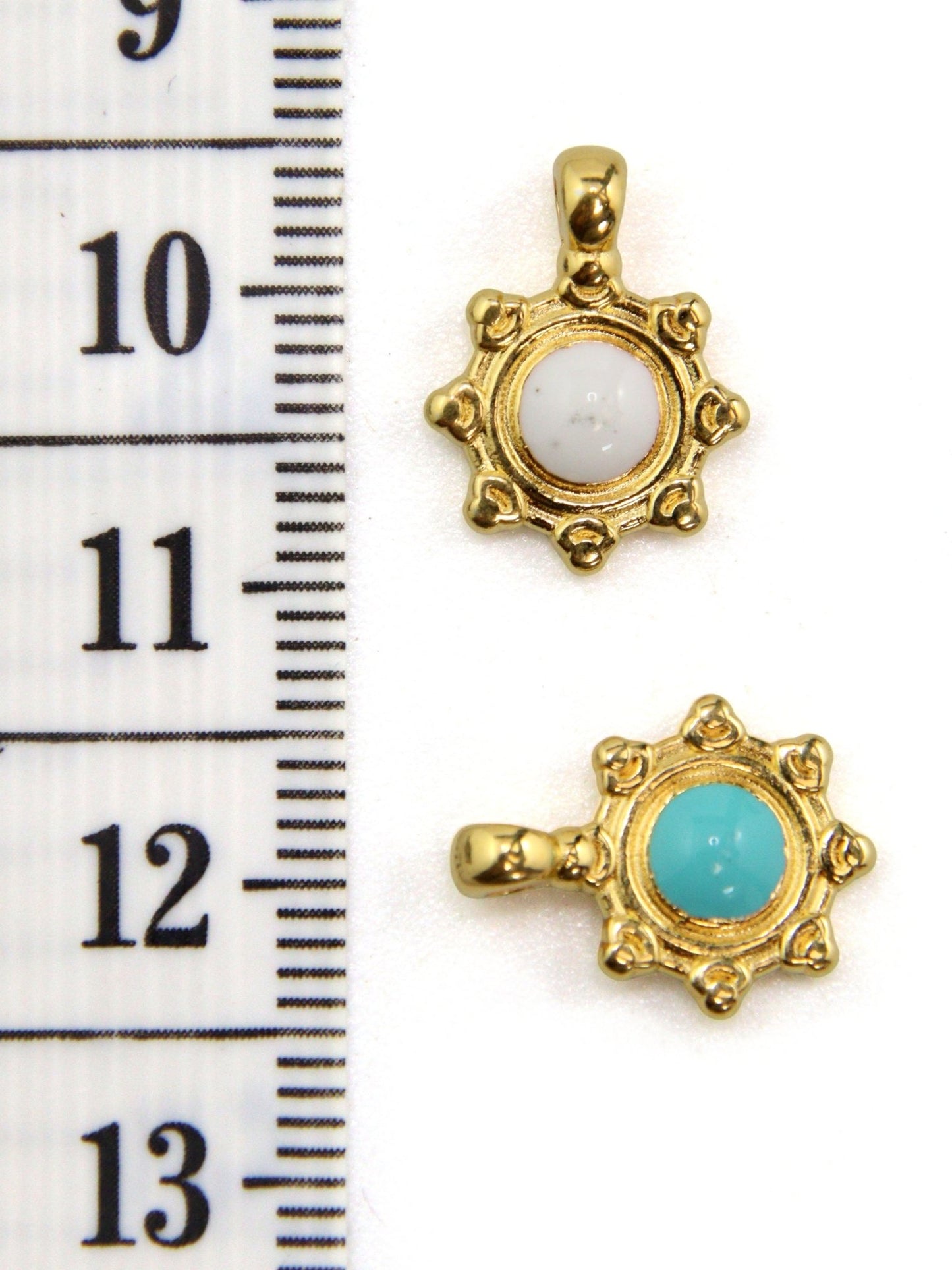 Charm soleil zamak 10 mm - Solyluna Macramé