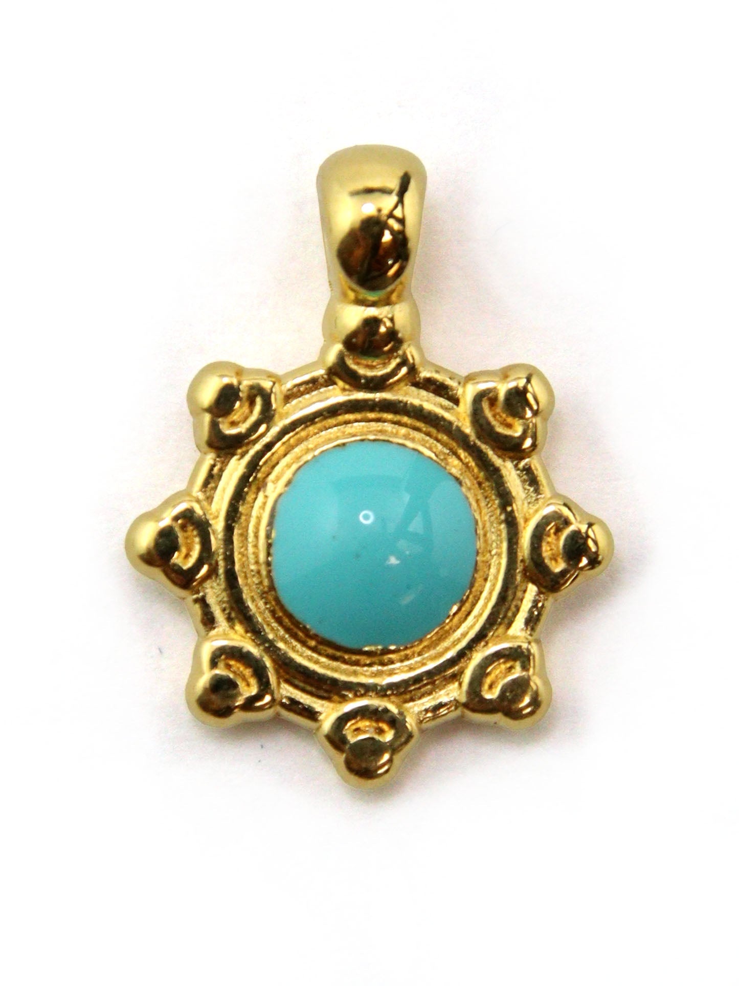 Charm soleil zamak 10 mm - Solyluna Macramé