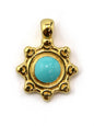 Charm soleil zamak 10 mm - Solyluna Macramé