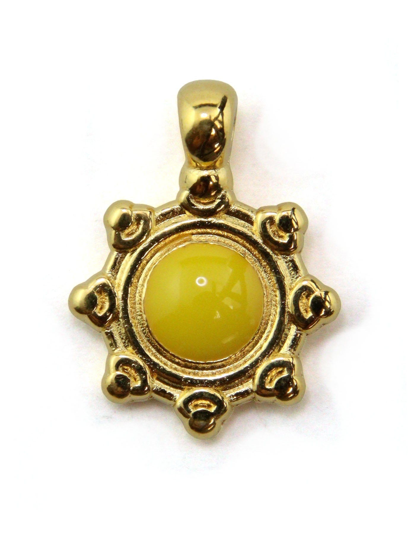 Charm soleil zamak 10 mm - Solyluna Macramé