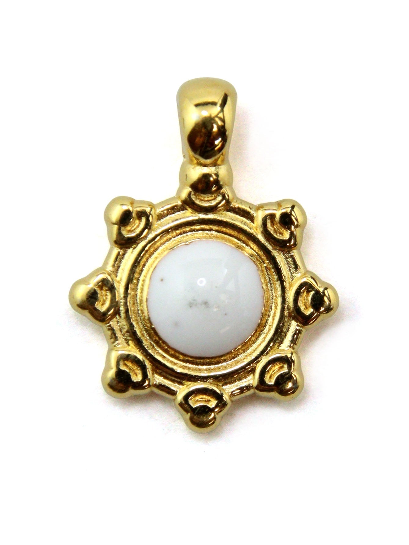 Charm soleil zamak 10 mm - Solyluna Macramé