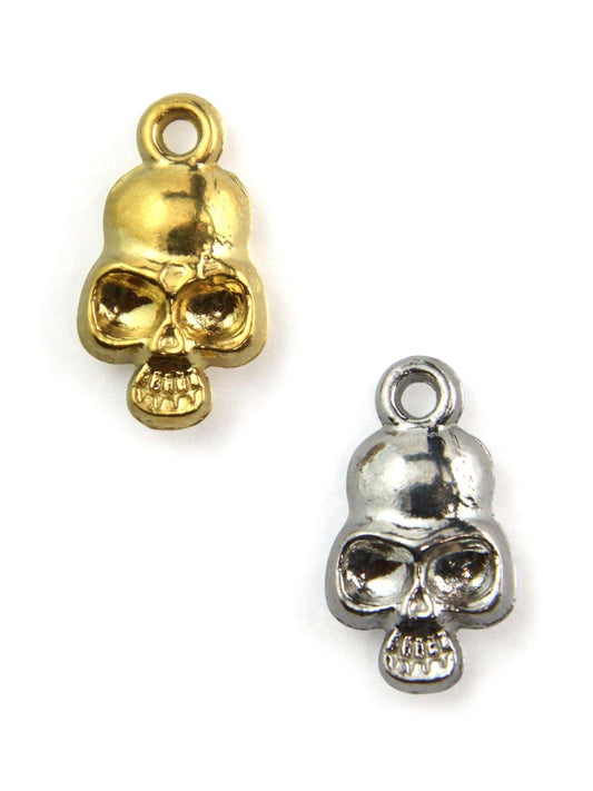 Charm tête de mort Halloween 12mm - Solyluna Macramé