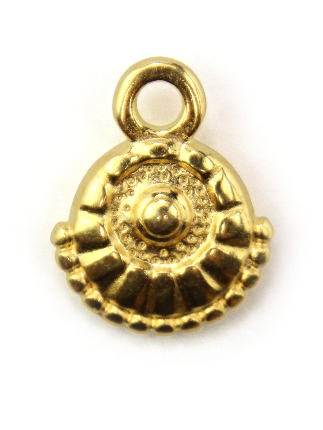 Pendentif coquillage bohème zamak 13 mm