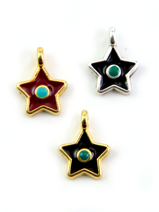 Charm étoile zamak 8 mm