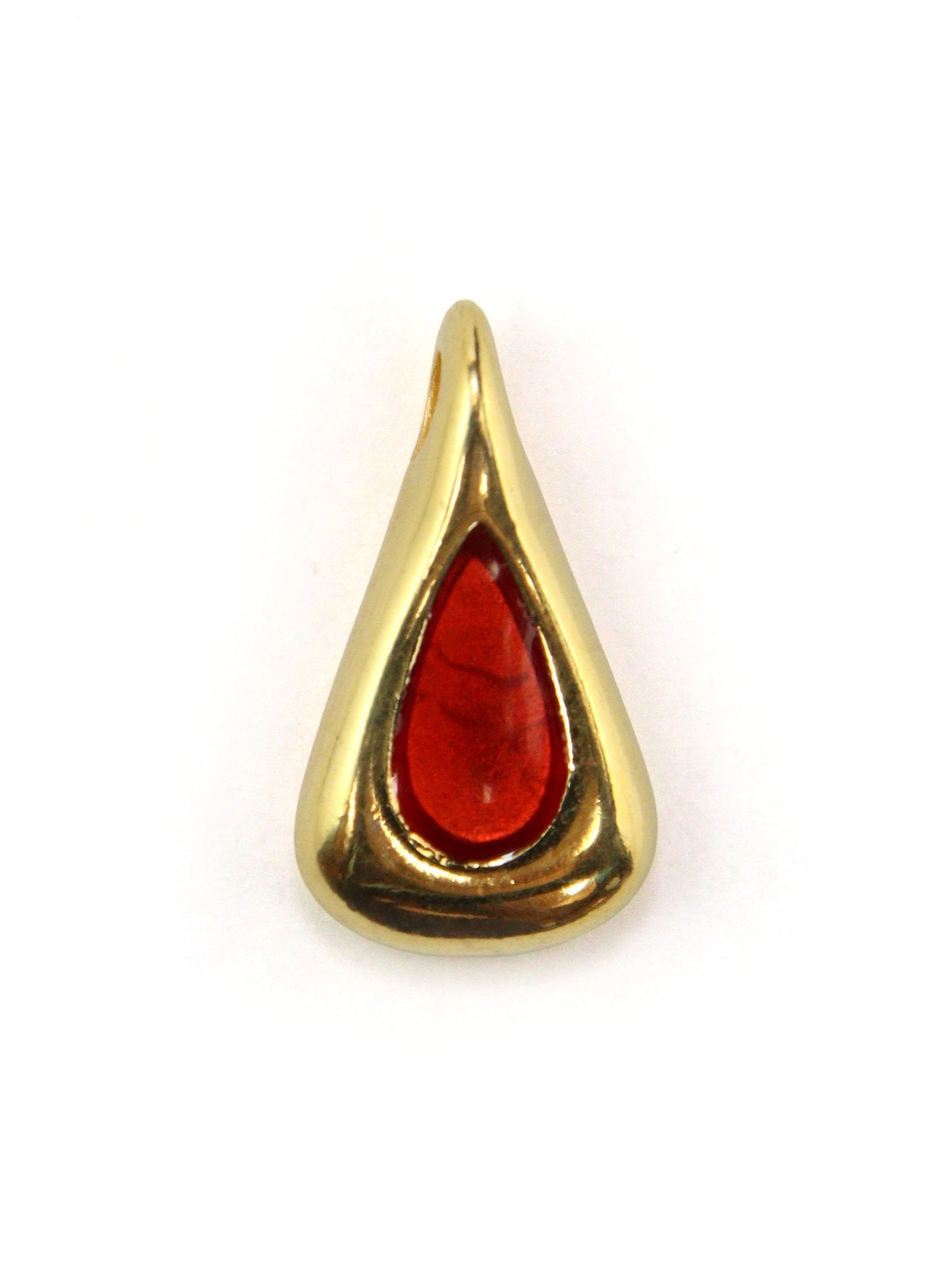 Charm goutte rouge zamak 14 mm