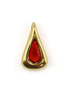 Charm goutte rouge zamak 14 mm