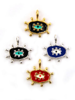 Charm grand oeil zamak 16 mm