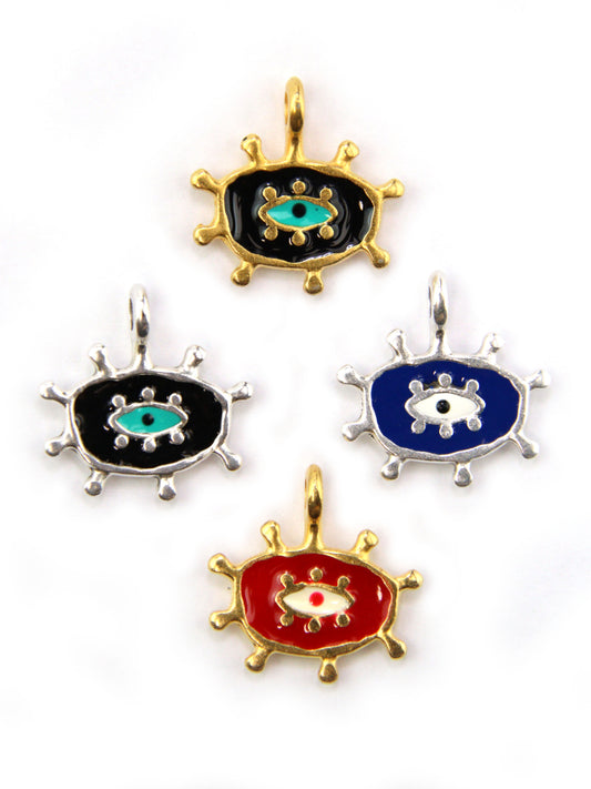 Charm grand oeil zamak 16 mm