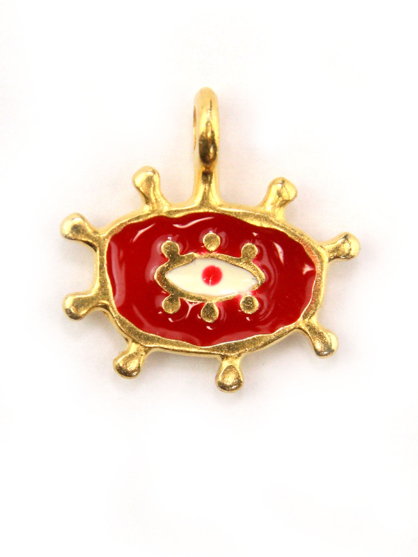 Charm grand oeil zamak 16 mm