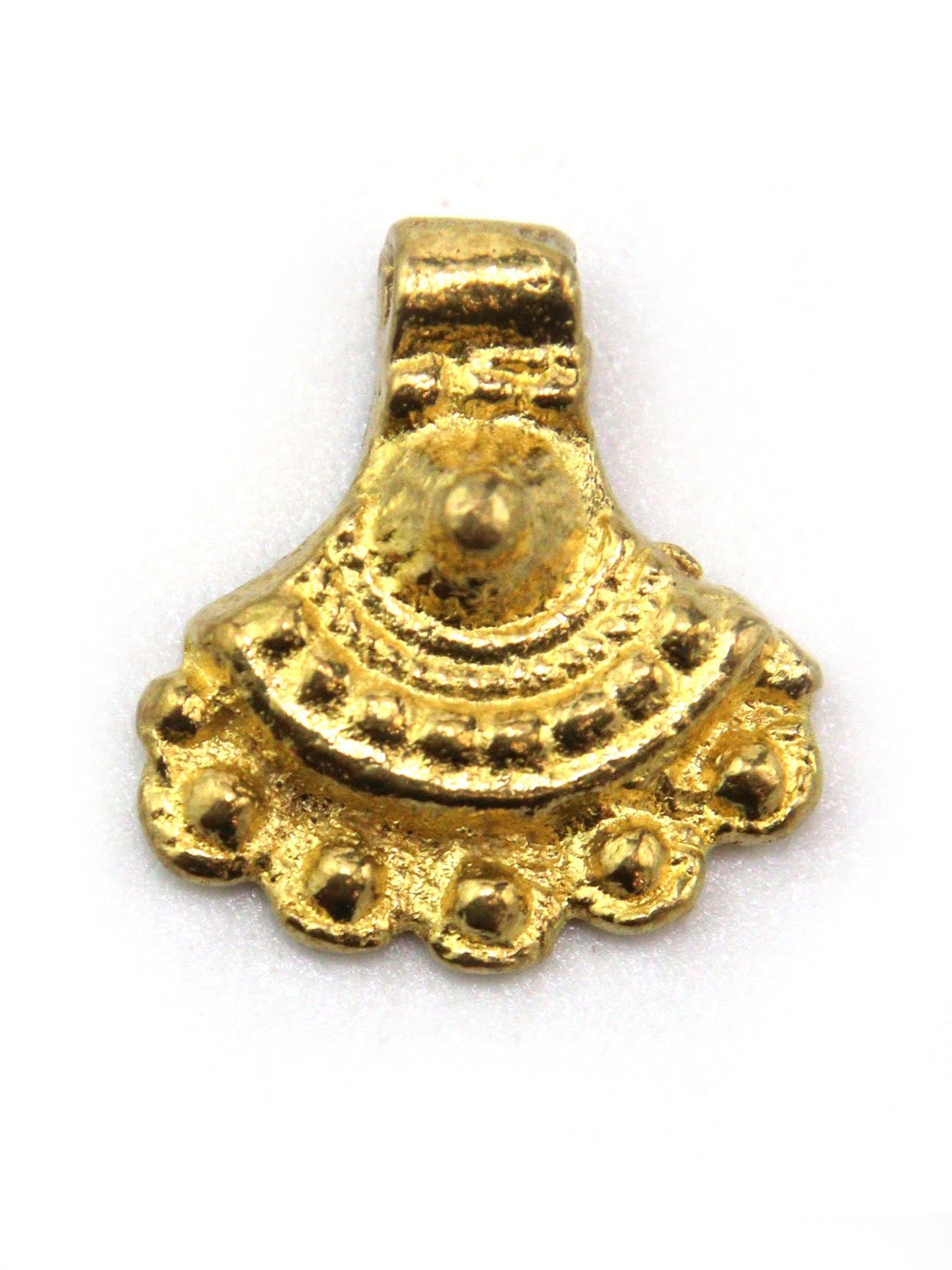 Charm éventail gothique indien laiton 18 mm