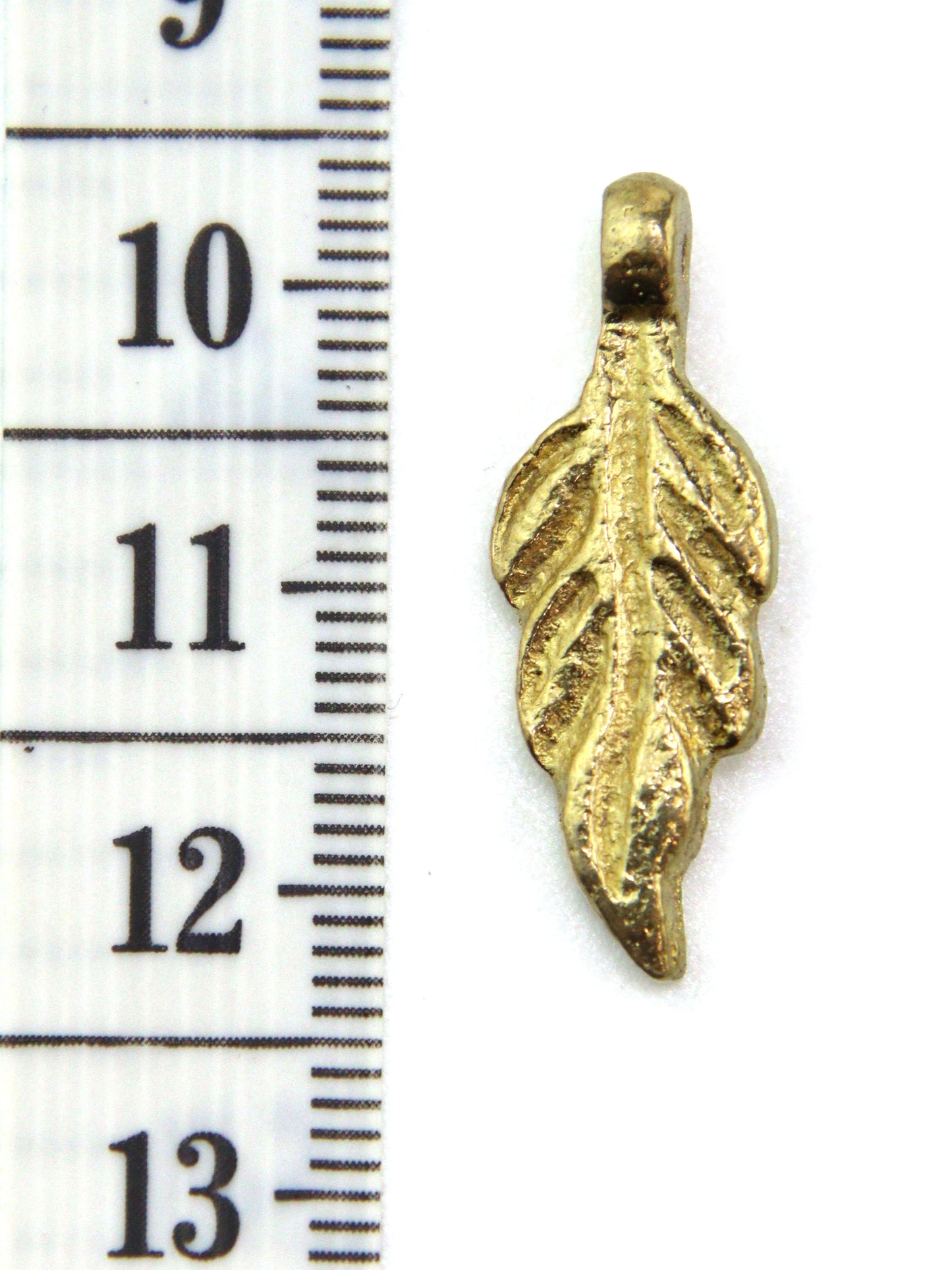 Charm feuille de vigne indien laiton 27 mm