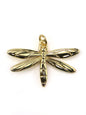 Charm libellule laiton 30 mm