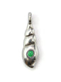 Charm long coquillage zamak 15 mm