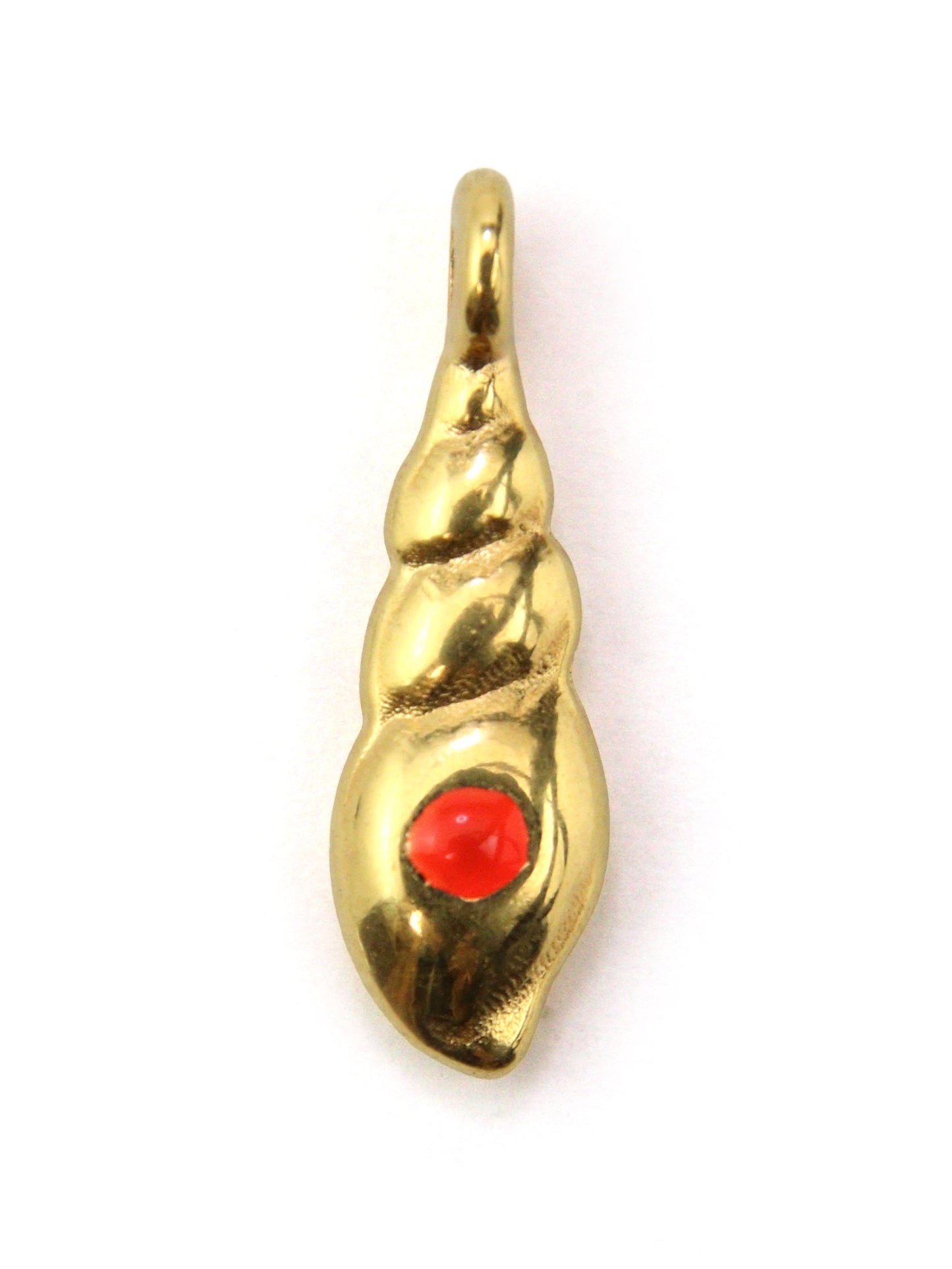 Charm long coquillage zamak 15 mm