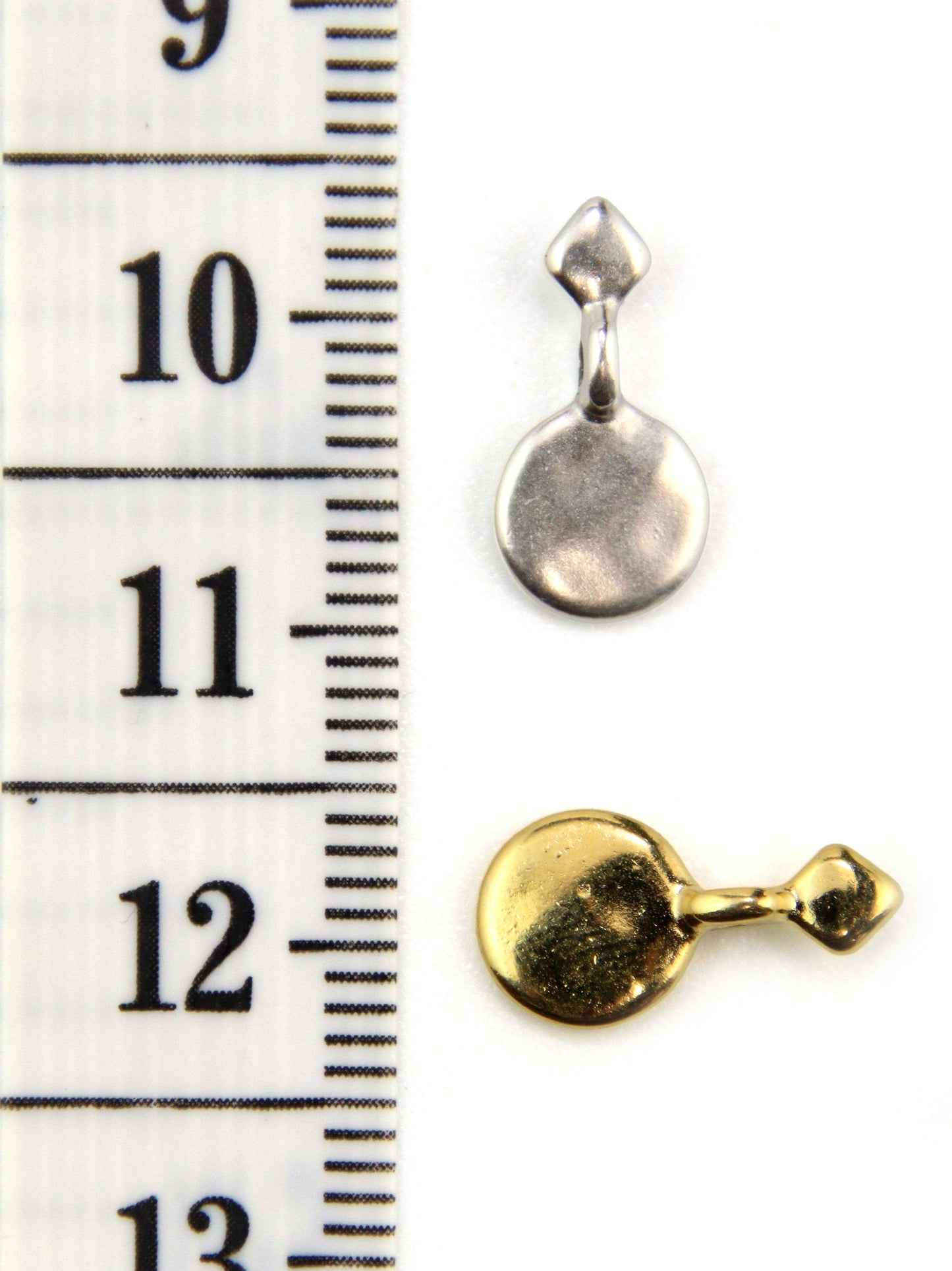 Charm losange et disque zamak 14 mm