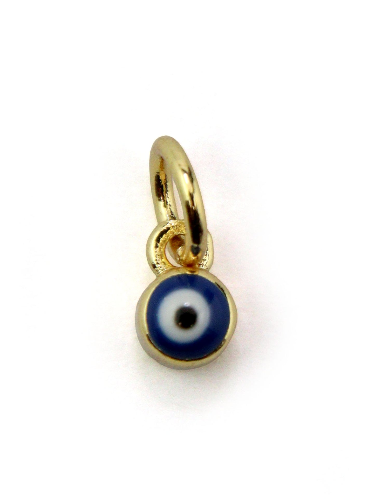 Charm mini oeil coloré laiton 5 mm