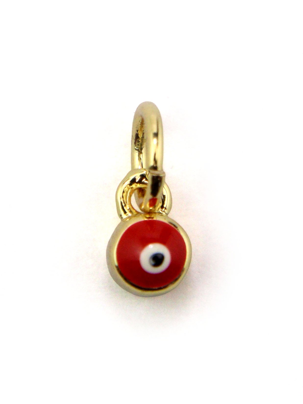 Charm mini oeil coloré laiton 5 mm