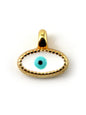 Charm oeil ovale zamak 8 mm
