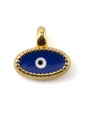 Charm oeil ovale zamak 8 mm