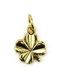Charm trèfle laiton 11 mm
