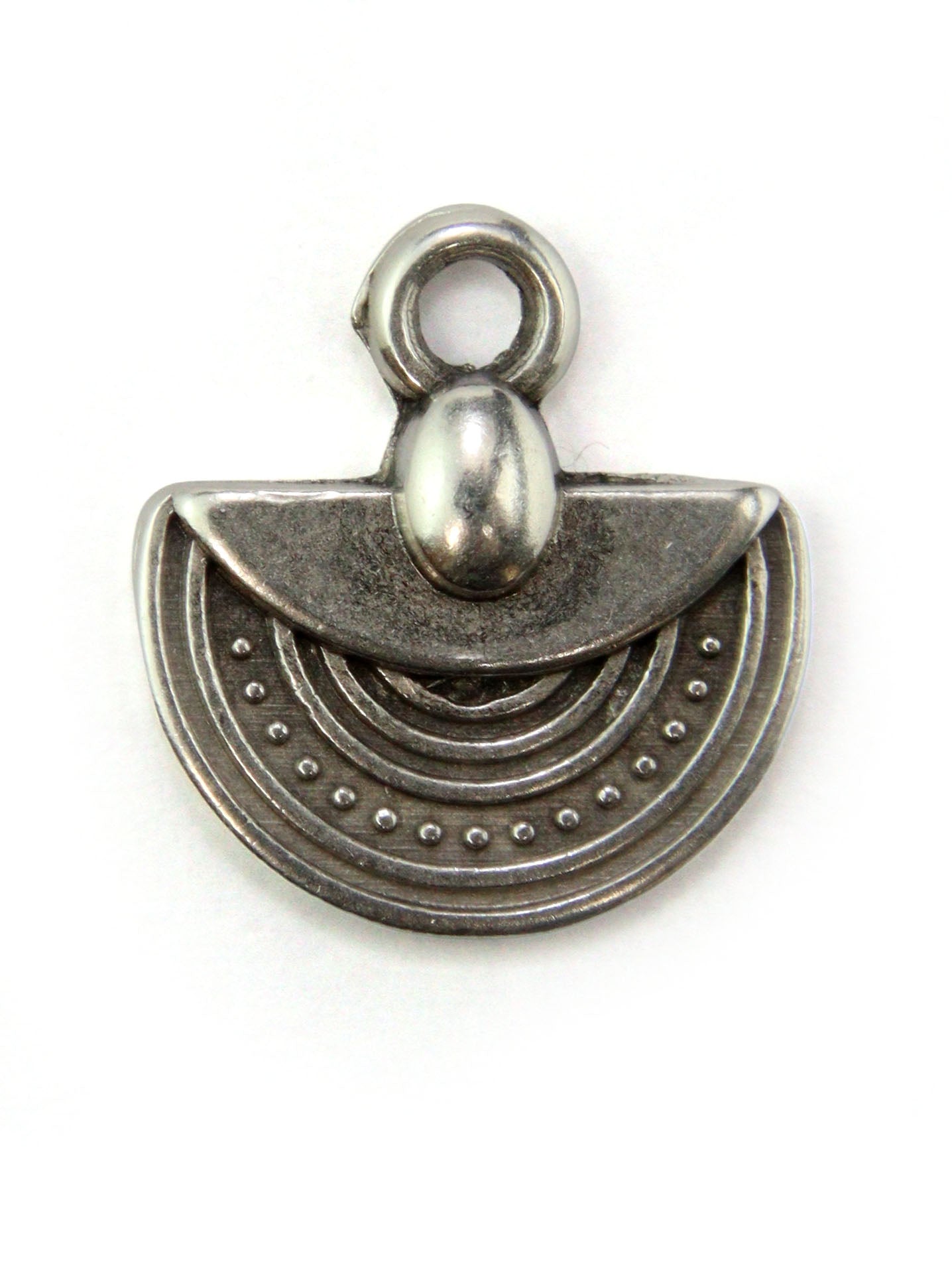 Pendentif bohème demi-cercle zamak 12 mm