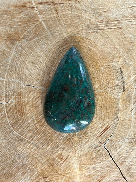 Chrysocolle n°1 (3,6 cm x 2,1cm) - Solyluna Macramé