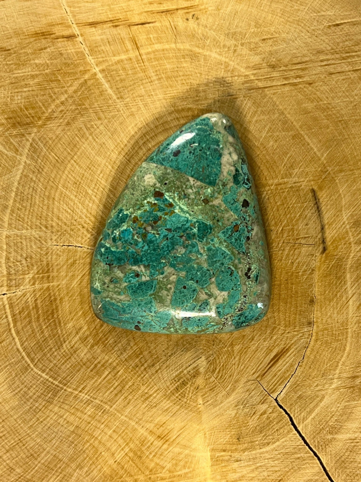 Chrysocolle n°1 (3,8cm x 2,8cm) - Solyluna Macramé