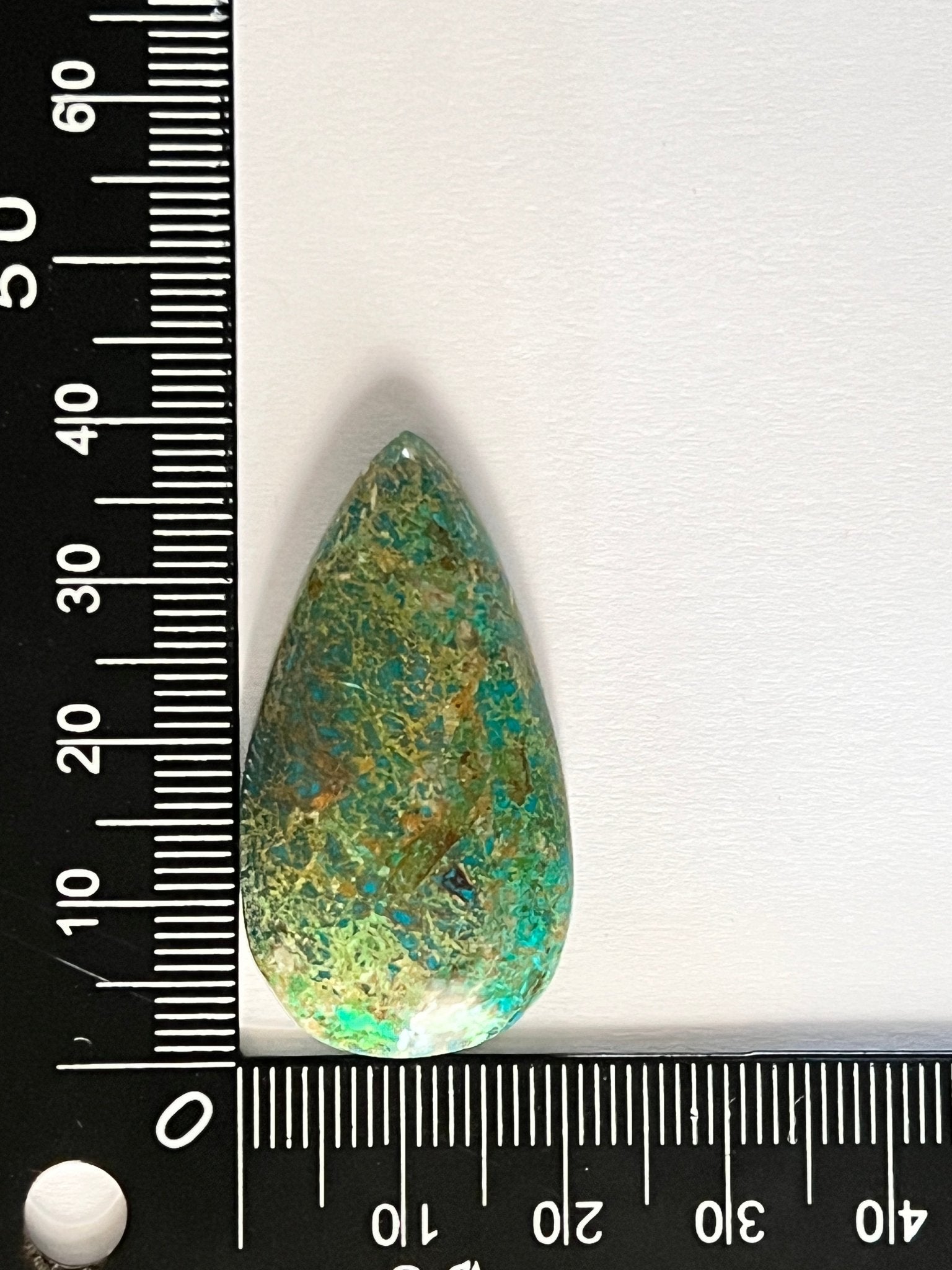 Chrysocolle n°1 (3,9cm x 2cm) - Solyluna Macramé