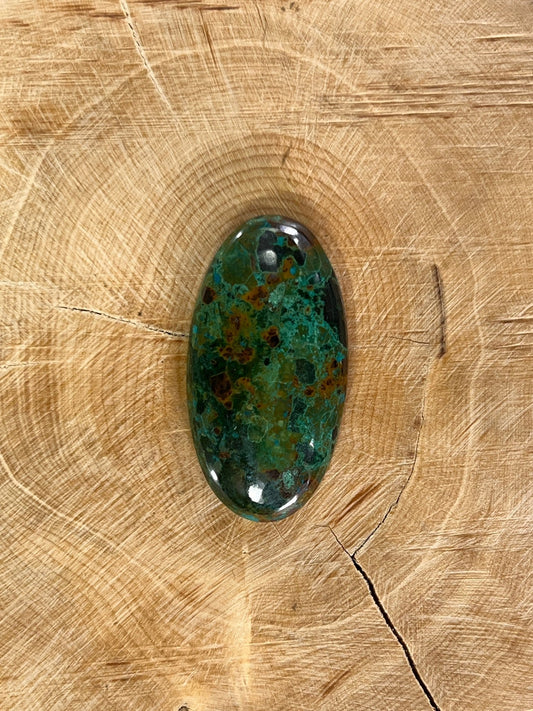 Chrysocolle n°2 (3,4cm x 1,8cm) - Solyluna Macramé