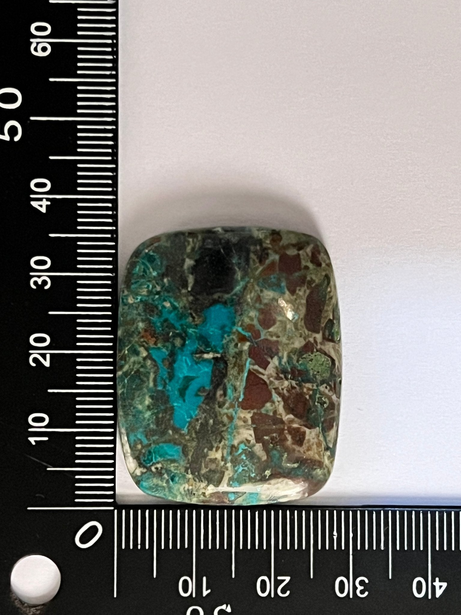 Chrysocolle n°3 (3,6cm x 2,9cm) - Solyluna Macramé
