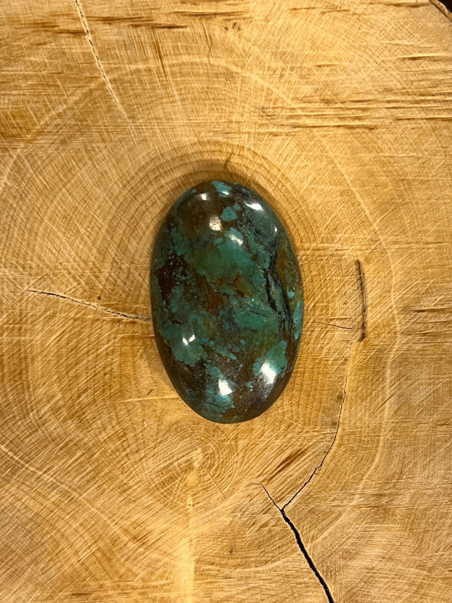 Chrysocolle n°3 (3cm x 2cm) - Solyluna Macramé