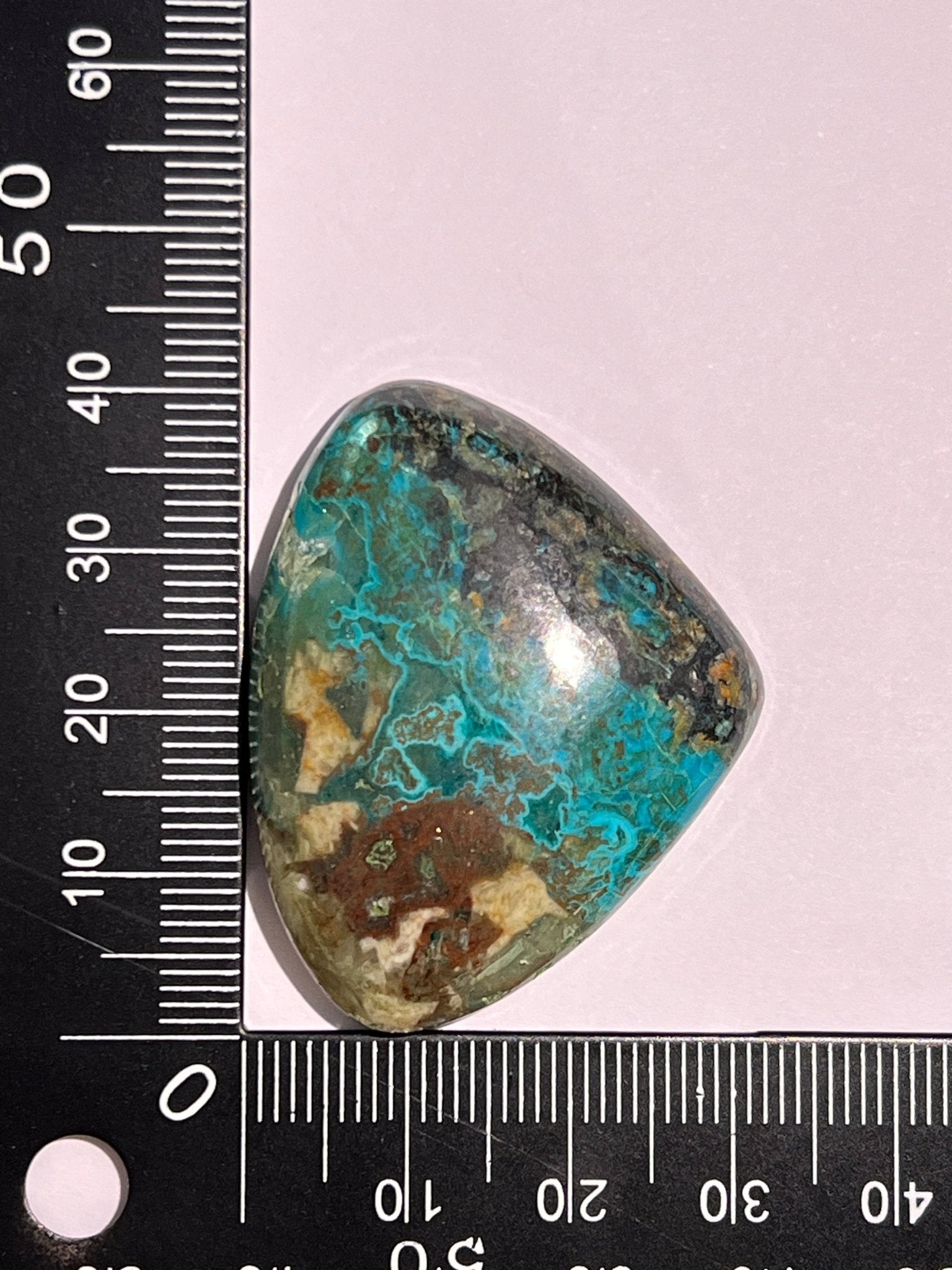 Chrysocolle n°3 (4cm x 3,2cm) - Solyluna Macramé