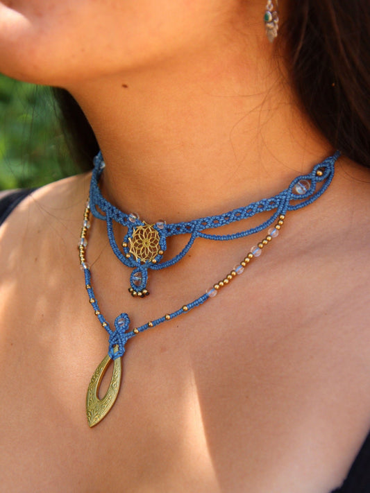 Collier Chaïna - Solyluna Macramé