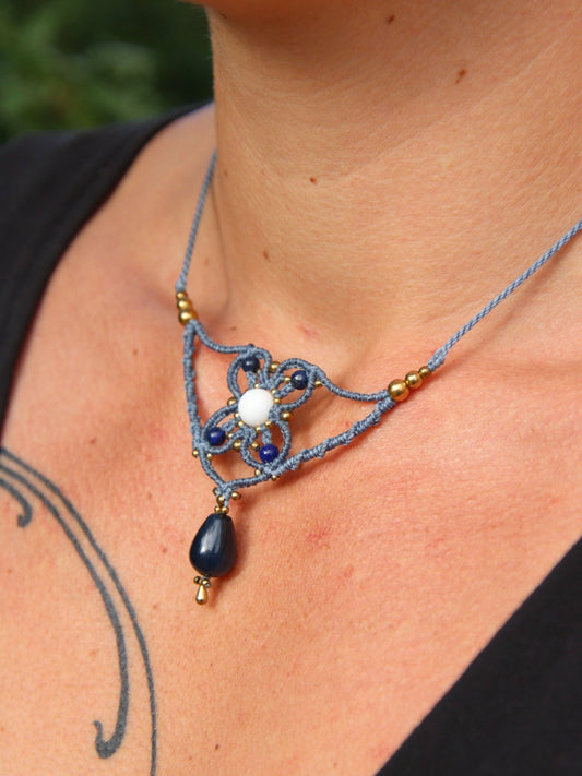 Collier Flora - Solyluna Macramé