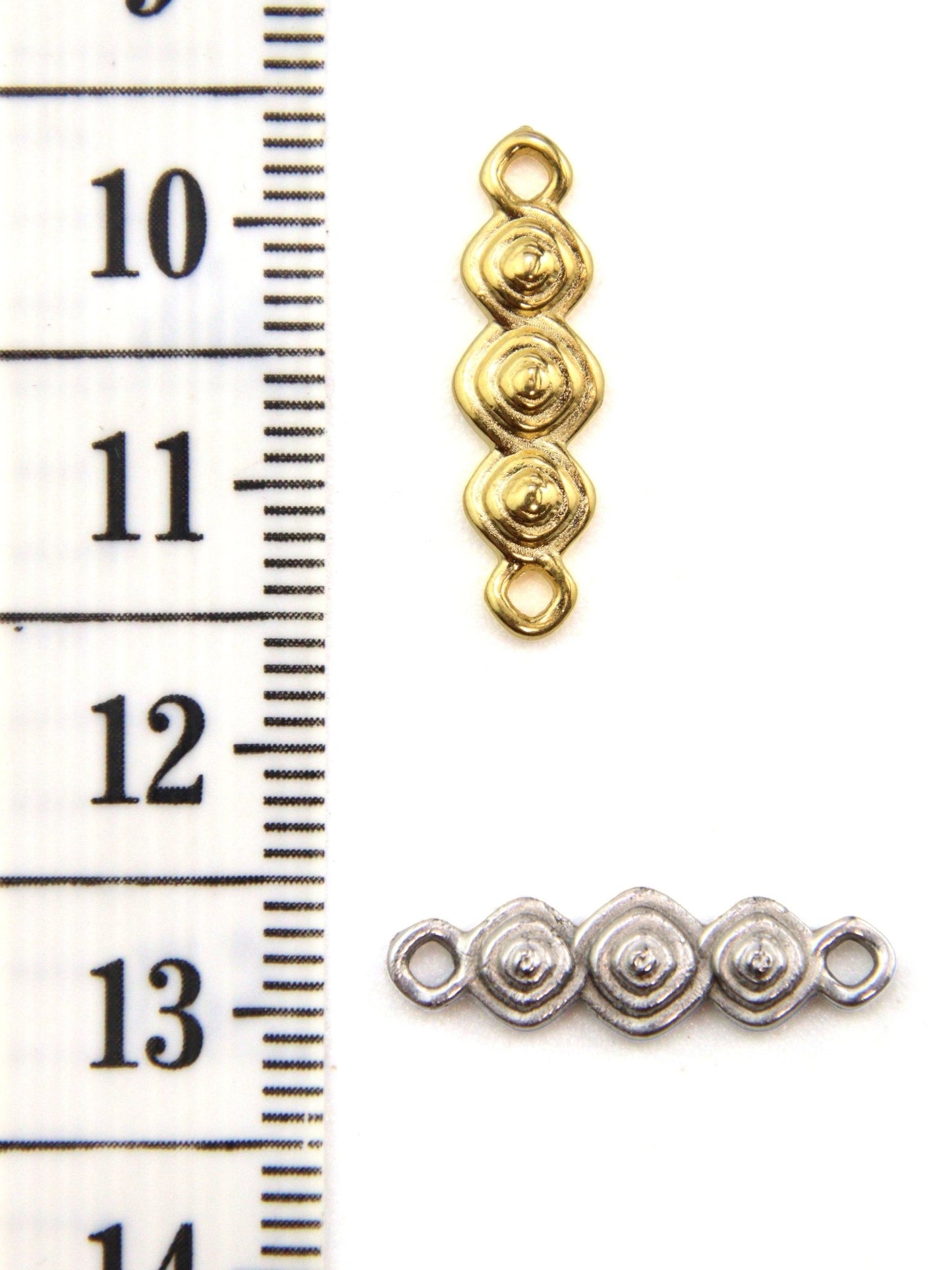 Connecteur trinité spirales 18 mm - Solyluna Macramé
