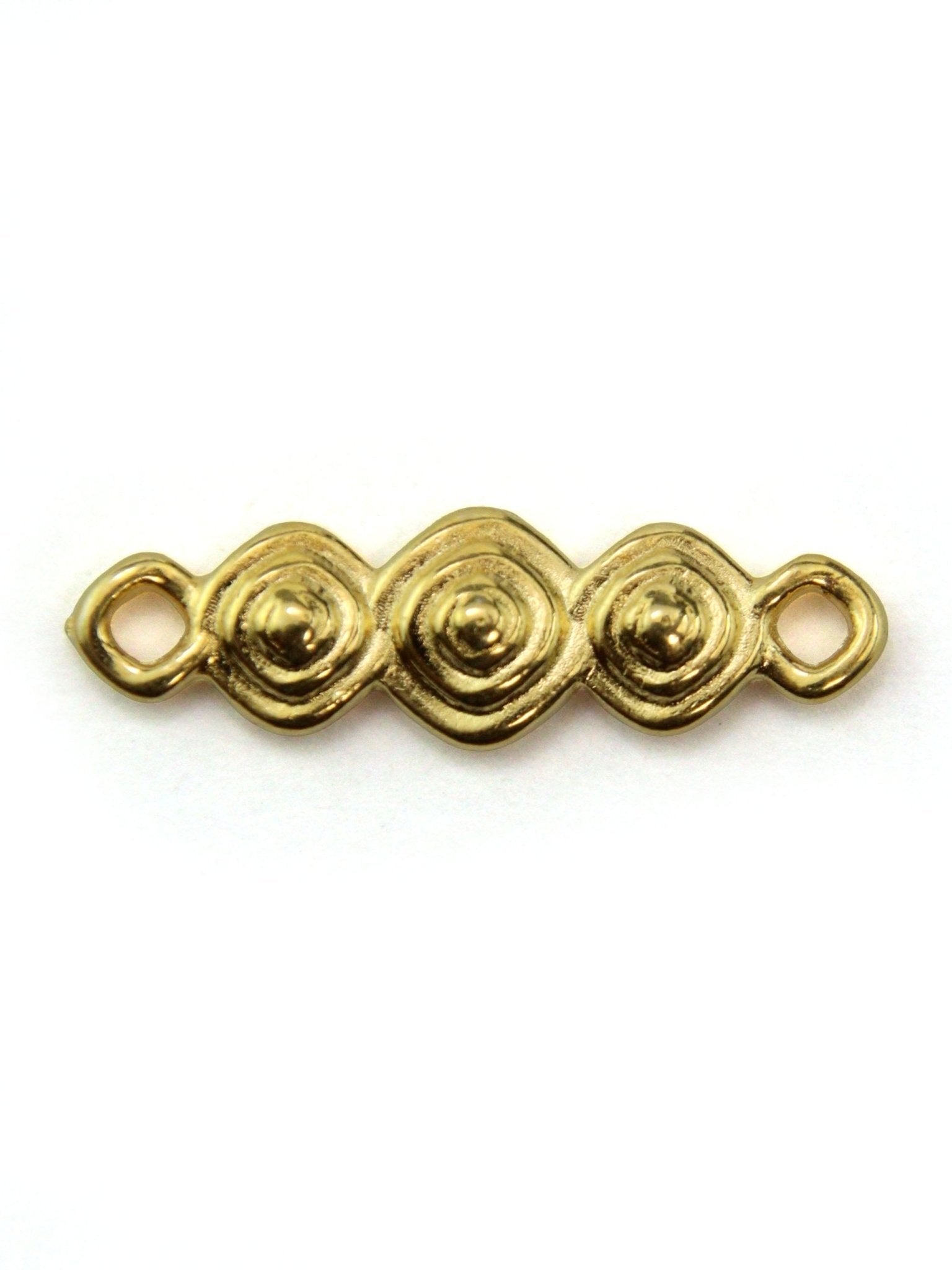 Connecteur trinité spirales 18 mm - Solyluna Macramé