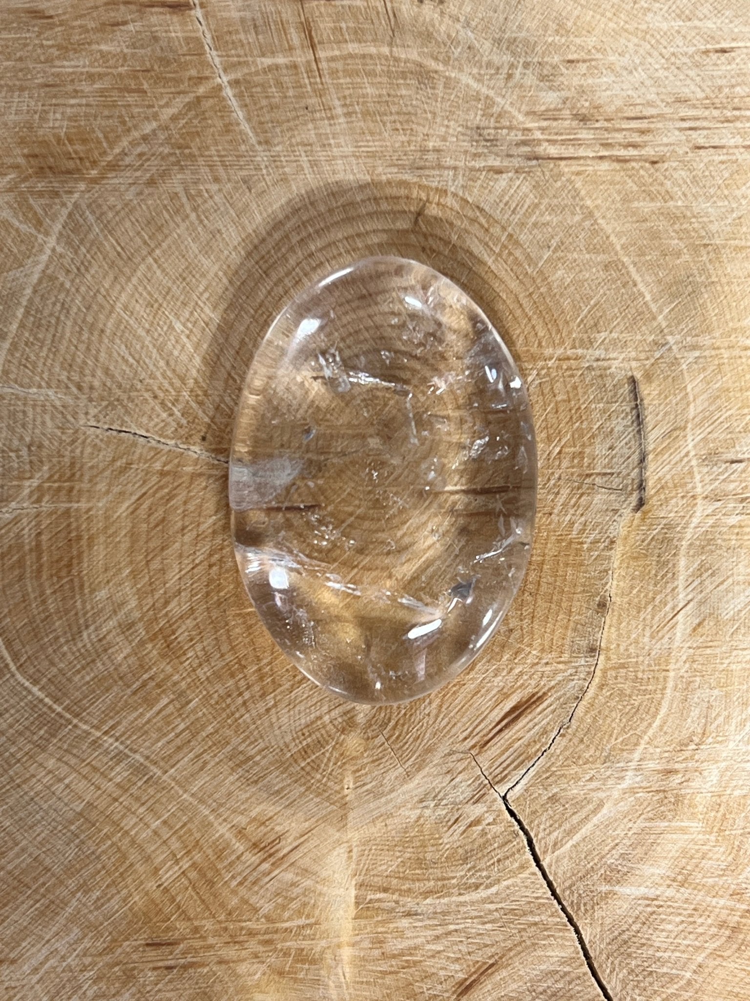 Cristal de Roche n°3 (3,4cm x 2,3cm) - Solyluna Macramé