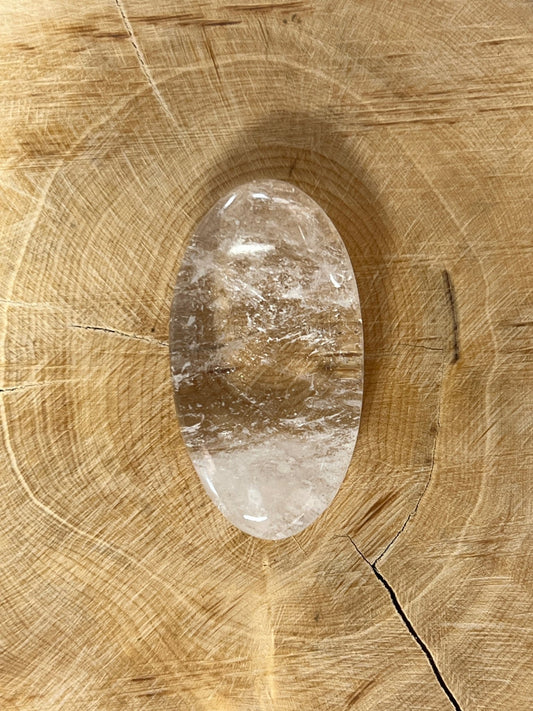 Cristal de Roche n°4 (3,9cm x 2cm) - Solyluna Macramé