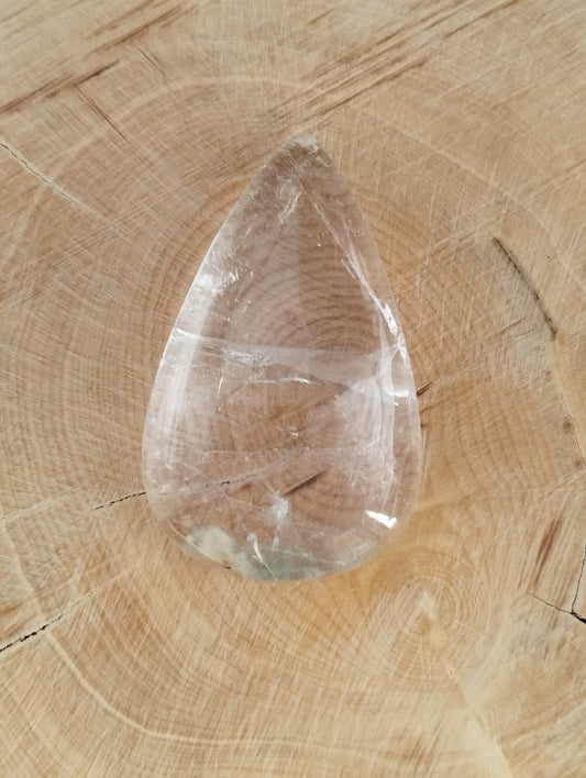 Cristal de Roche n°5 (3,7cm x 2,2cm) - Solyluna Macramé